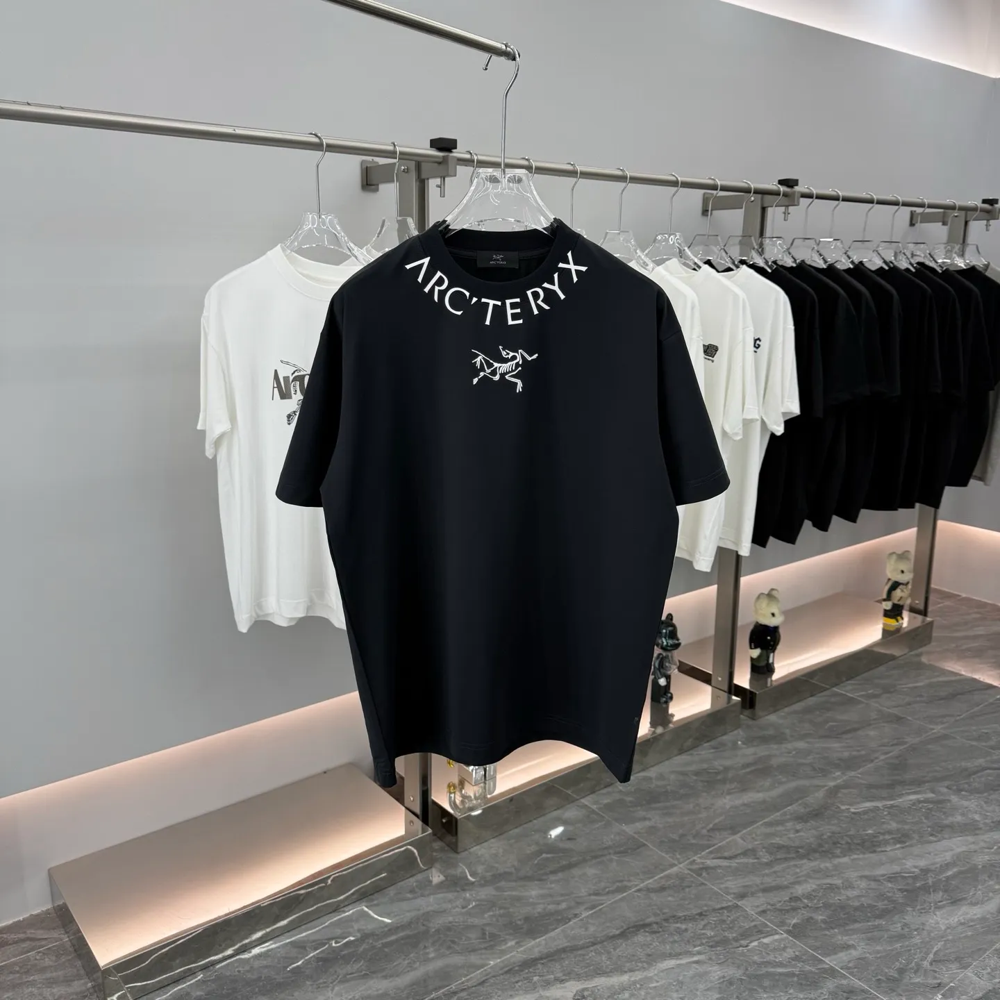 :KK 04 Series ARC' TERYX/ logo T Same Style New Arrival Series T ， ， ， ， ， ， ， :White Black Size：S-XL